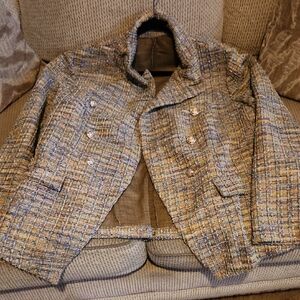 SHEIN Multicolor Tweed Blazer
